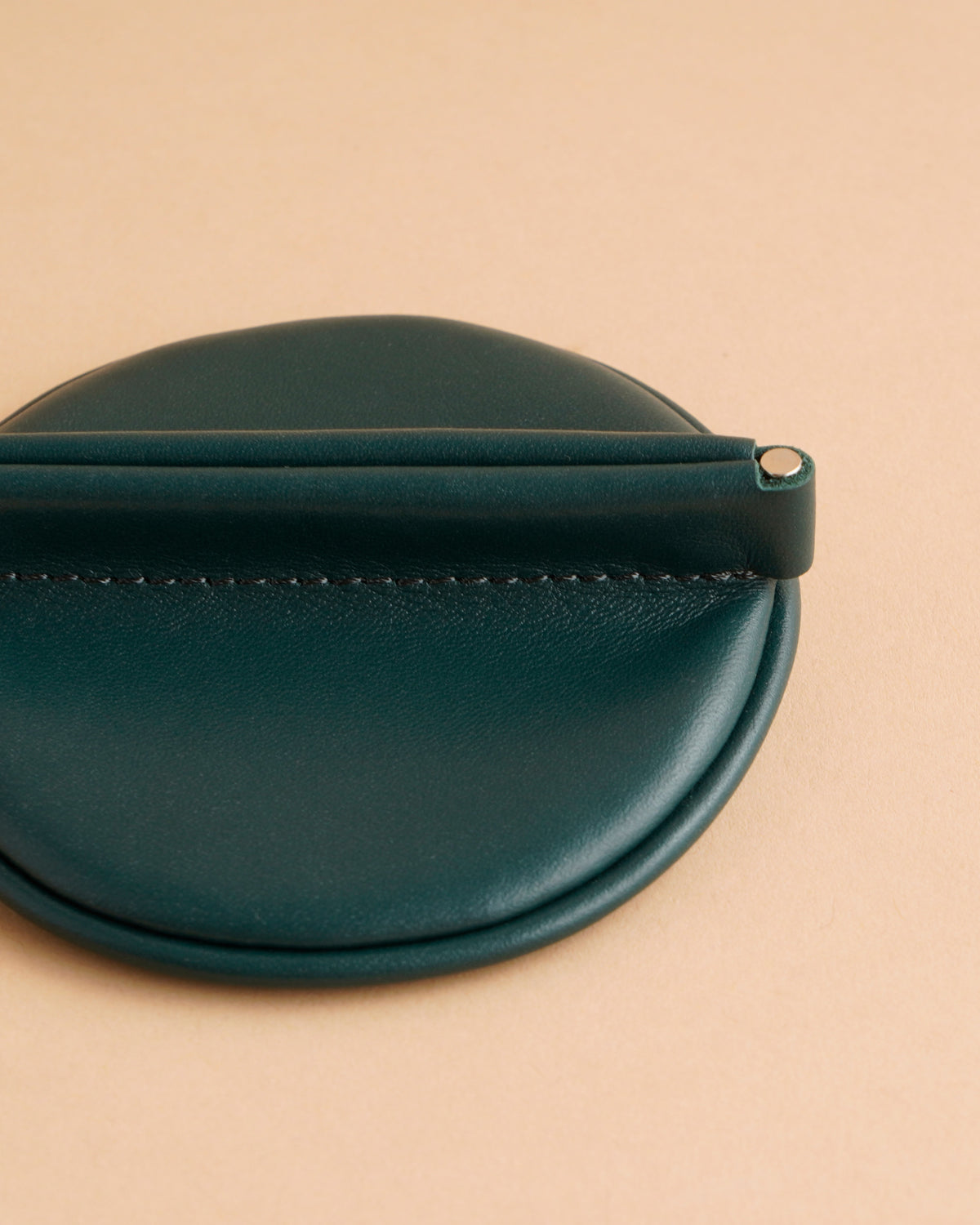 Round Coin Case - Green