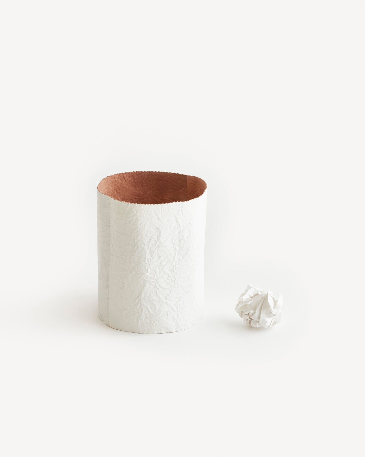 Paper Leather Wastebasket