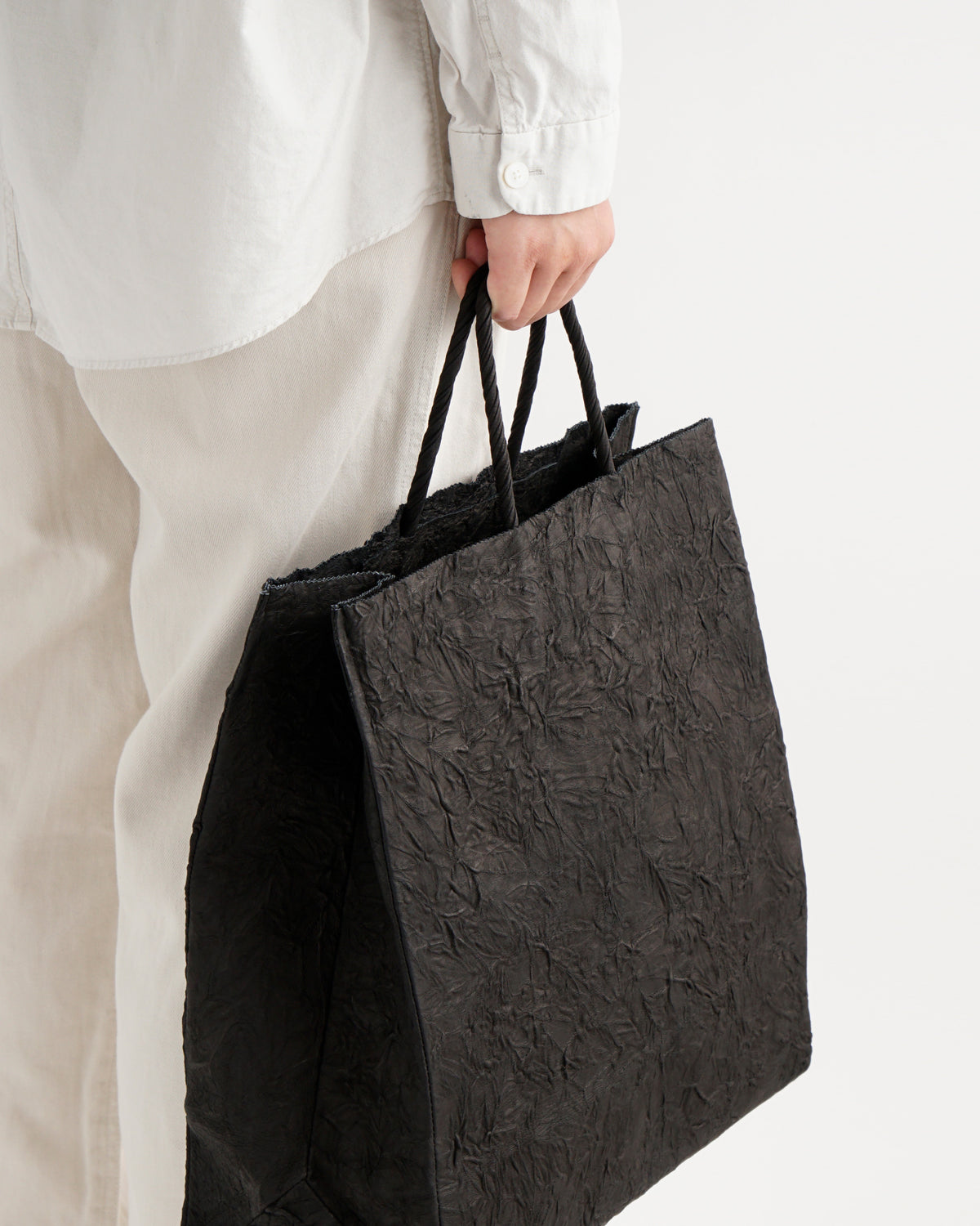 Paper Leather Tote Bag - L