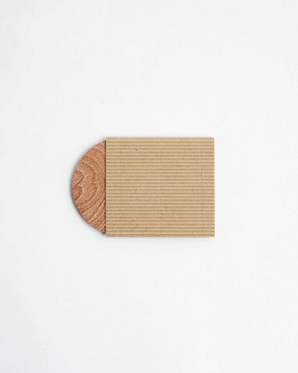 Wood Leather Coaster