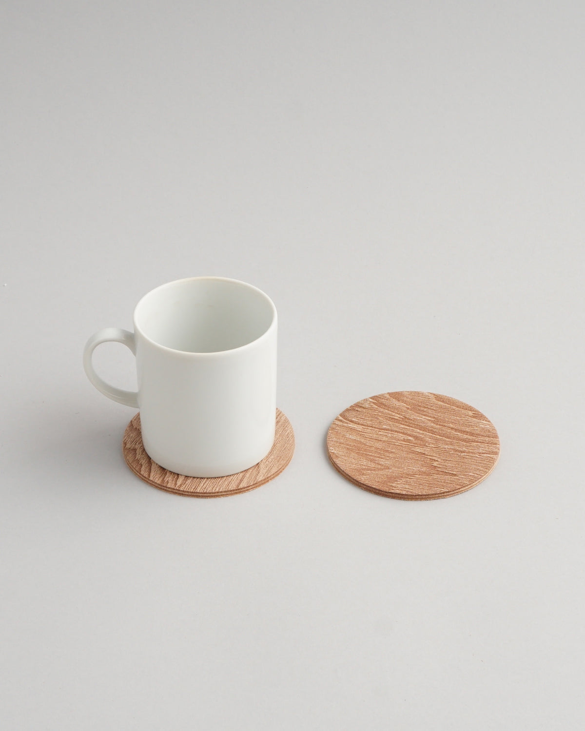 Wood Leather Coaster