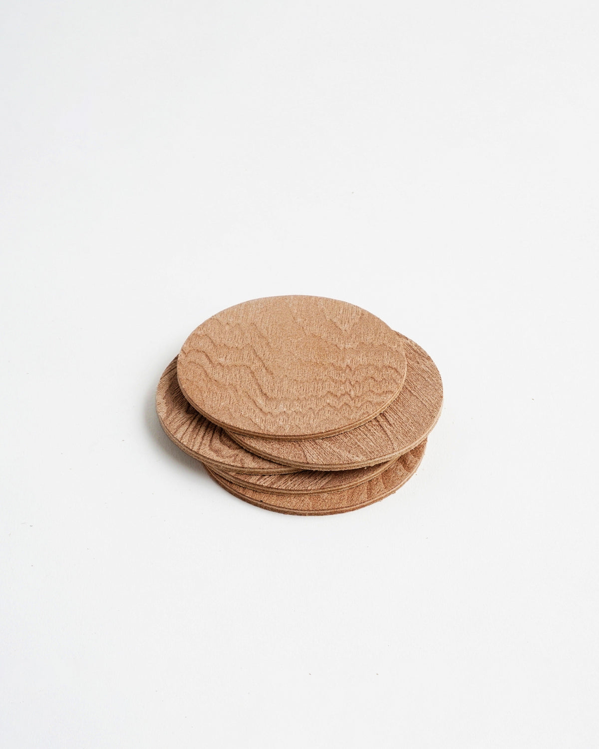 Wood Leather Coaster