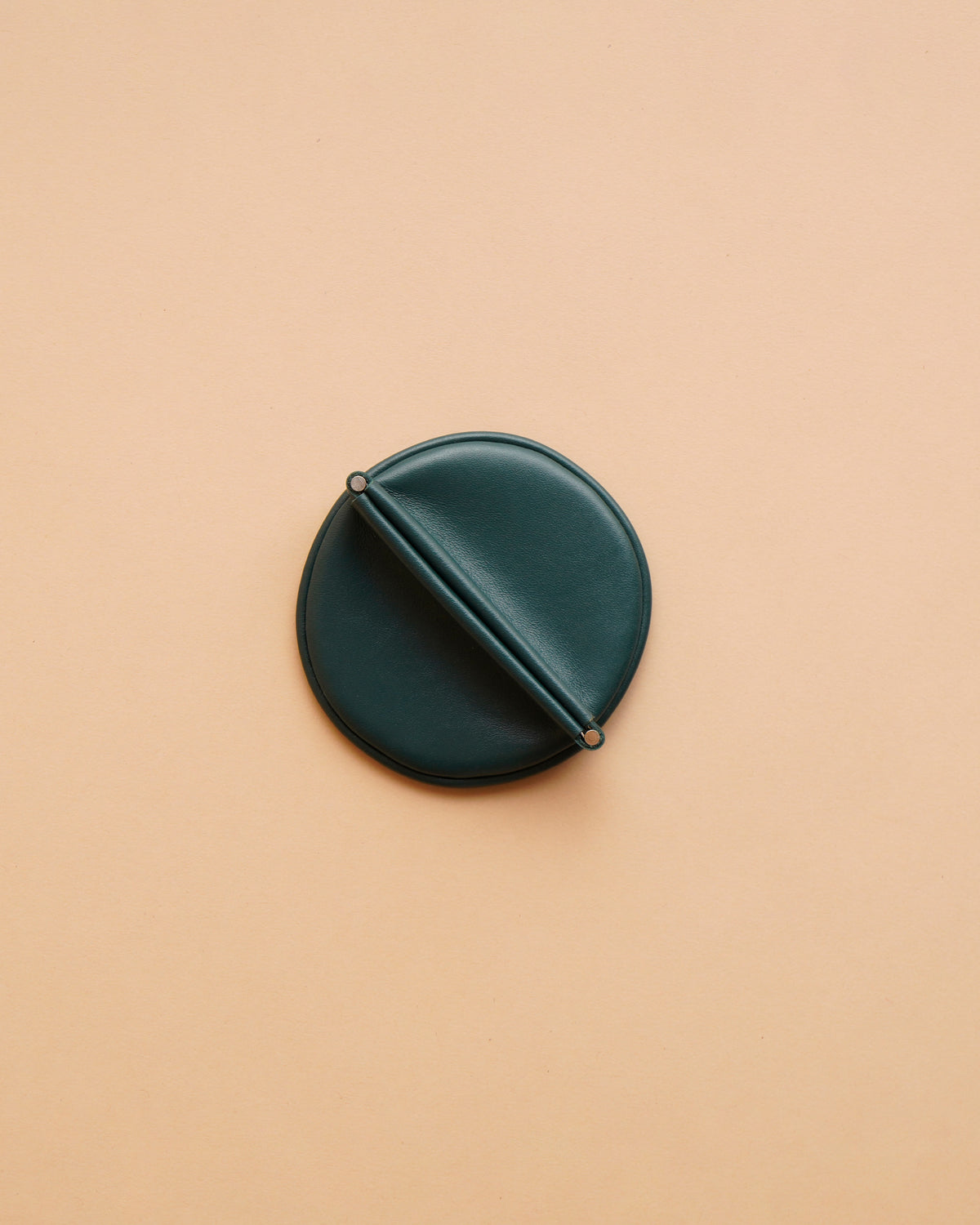 Round Coin Case - Green