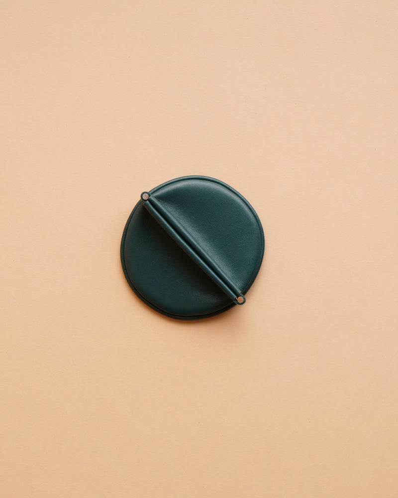 Round Coin Case - Green