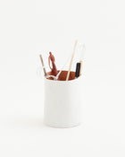 Paper Leather Wastebasket