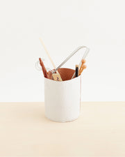 Paper Leather Wastebasket