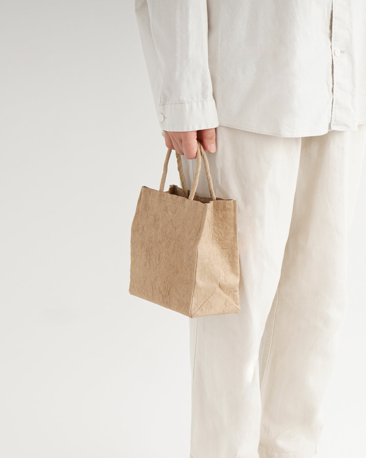 Paper Leather Tote Bag - S