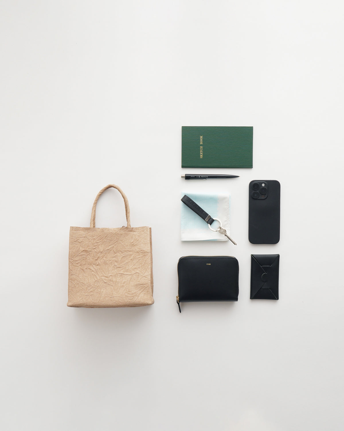Paper Leather Tote Bag - S