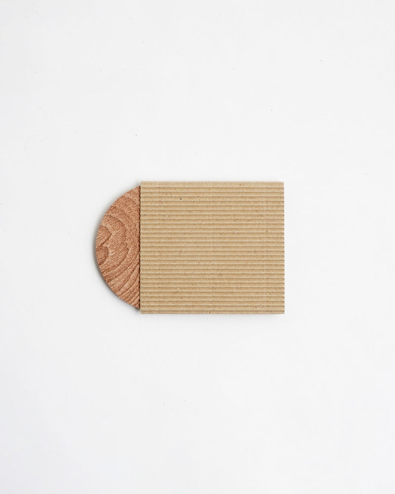 Wood Leather Coaster