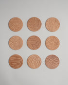 Wood Leather Coaster