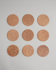 Wood Leather Coaster