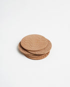Wood Leather Coaster